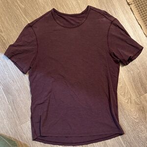 lululemon athletica Purple Maroon Short Sleeve Tee